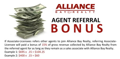 Bonus For Recruiting Agents My Alliance Bay Realty