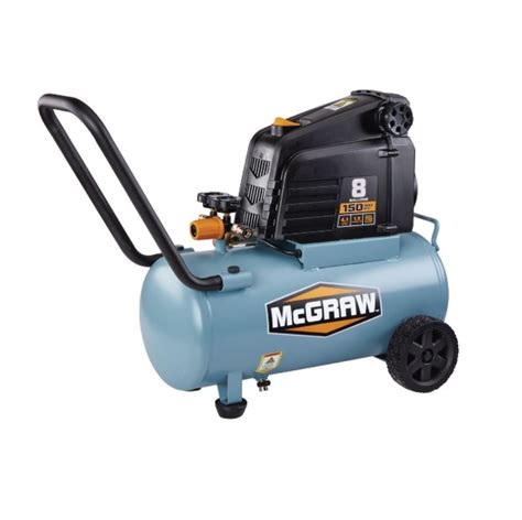 New Harbor Freight Brand McGRAW Offers 8 Gallon 1 5 HP 150 PSI Oil Free