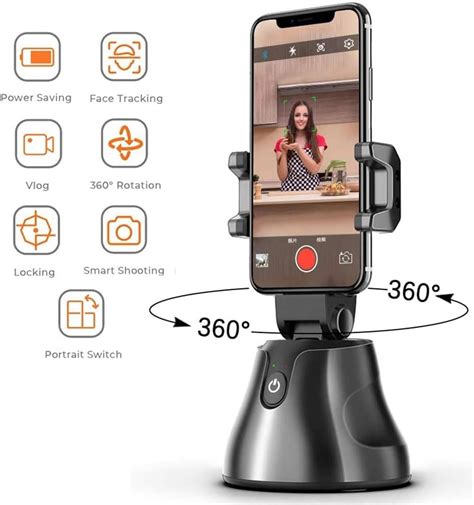 Портативна въртяща селфи стик стойка 360 градусова стойка за камера, за ...