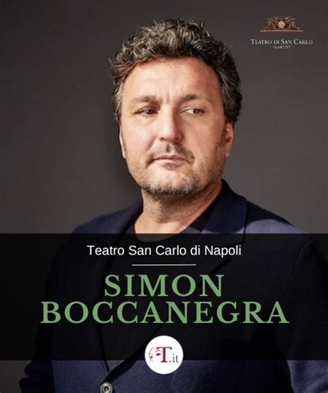 Simon Boccanegra Teatro San Carlo Di Napoli Napoli Teatro San