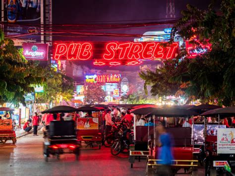 Nightlife In Siem Reap Angkor Cambodia Stock Photos Pictures And Royalty