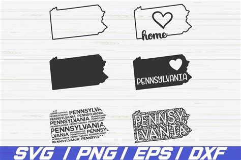 Pennsylvania State Svg Cut File Pennsylvania Svg