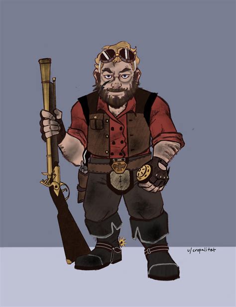 [OC] Umrig the gunslinger dwarf - cowboy all the way : r/DungeonsAndDragons