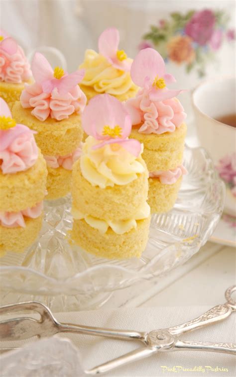 Pink Piccadilly Pastries Lemon Buttercream Cakes From Teatime Magazine