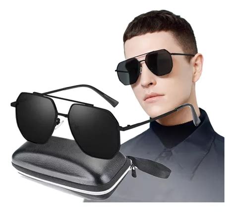 Lentes De Sol Poligonales Polarizadas Para Hombre Y Mujer Meses Sin