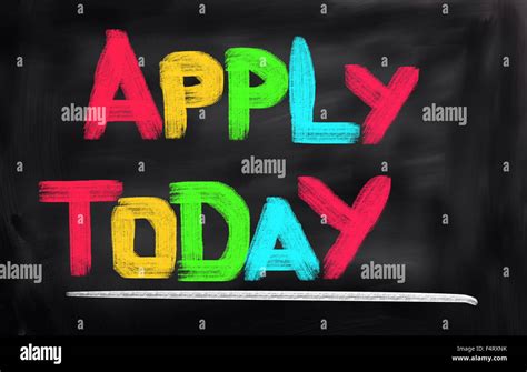 apply today concept stock photo alamy