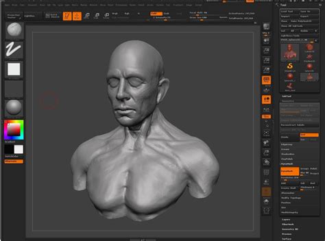 Zbrush Dynamesh Head Tutorial Timelapse Zbrush Sculpture Techniques