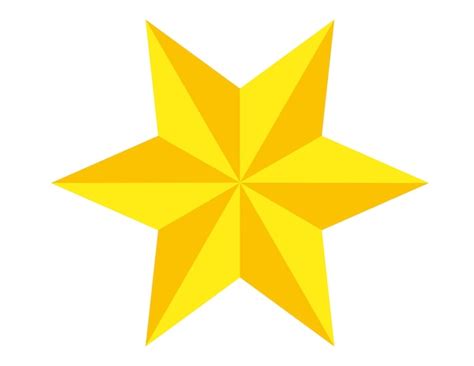 Clipart De Estrela Forma De Estrela Em Design Plano Isolado Em Fundo