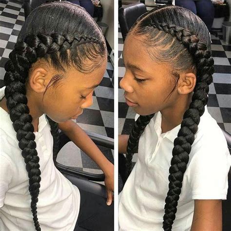 Pin By Jordie 🍭💛 On Black Hair Two Braid Hairstyles Braided Hairstyles Braids With Weave