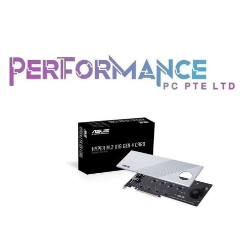 ASUS HYPER M 2 X16 GEN 4 PCIE 4 0 CARD 1 YEAR WARRANTY BAN LEONG