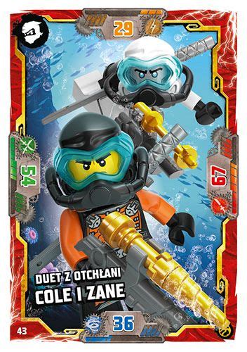 LEGO NINJAGO TCG7 Nr 43 Duet z otchłani Cole i Zane Kultowy pl