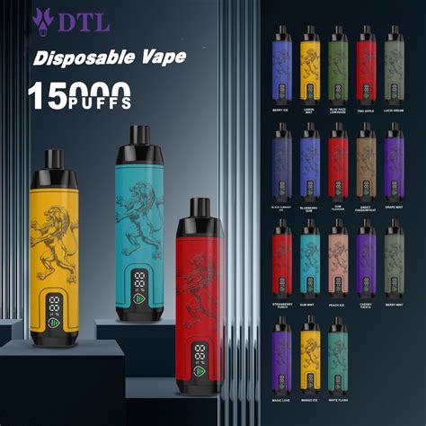 15000 Puffs Dldtl Disposable Vape Device E Shishahookah With Screen