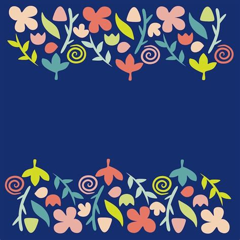 Premium Vector Hand Draw Colorful Shapes Pattern Spring