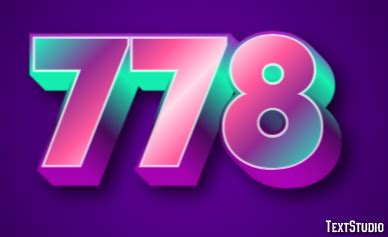 text effect  logo design number