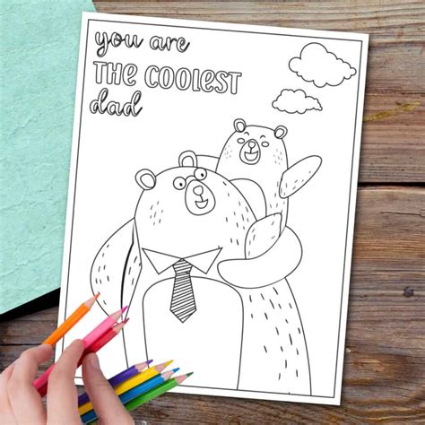 Free Printable Fathers Day Cards To Color