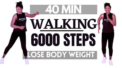 40 Min Walking Cardio Workout 6000 Steps Intense Full Body Fat Burn