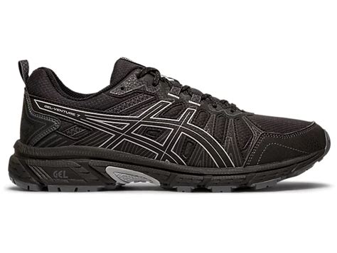 Mens Gel Venture 7 4e Blacksheet Rock Trail Running Shoes Asics