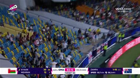 A Zampa To Ayaan Khan Runs S Aus Vs Omn Th Match Match