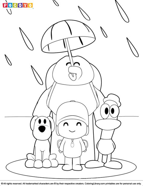 Pocoyo Coloring Picture