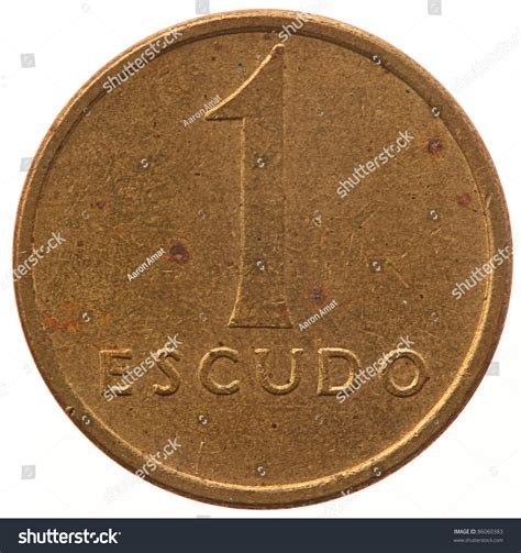 Escudo Coin Isolated On White Background Stock Photo 86060383 | Shutterstock