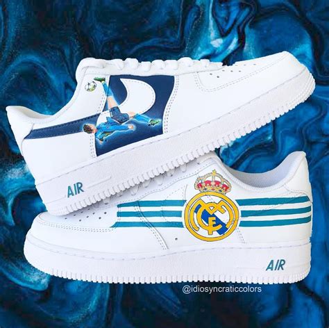 Real Madrid Air Force 1 Custom | All nike shoes, Custom nike shoes, Real madrid