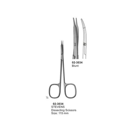 Stevens Dissecting Scissors Curved Blunt Charisma Tech Healthcare