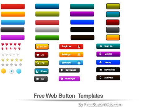 Free Web Button Templates (PSD) | Official PSDs