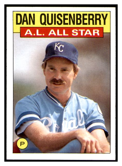 Topps Dan Quisenberry All Star Kansas City Royals Ebay