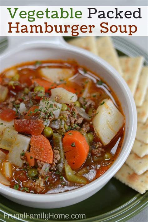 Frugal And Hearty Hamburger Soup Only 50 A Serving