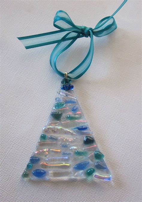 How To Make Fused Glass Christmas Tree Ornaments Glass Christmas