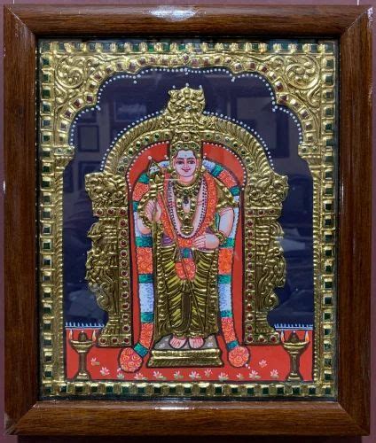 Wooden Personalizedf Murugan Tanjore Paintings Customized Handmade