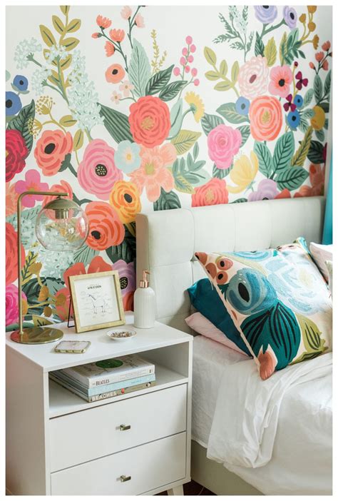 Rifle Paper Co. Wallpaper: Bedroom Redo | by Sarah Surette