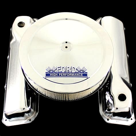 Chrome Cleveland Valve Covers And Ford Emblem Air Cleaner For C