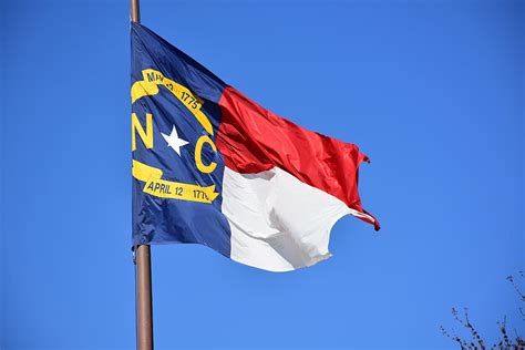 HD wallpaper: flag, nc, north carolina, state, symbol, wind, blue ...