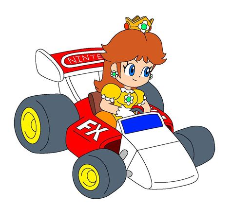 Princess Daisy in the F-Type Kart | Mario Amino