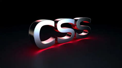 Css Vector Letter On Black Background, 3d Illustration Of The Word Css ...