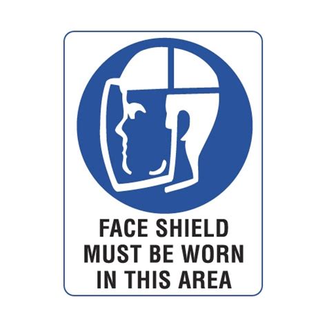 Face Shield Must Be Worn Sign TUFFA Products