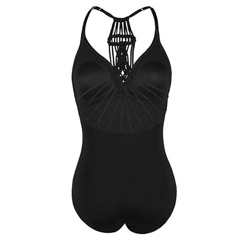 Womail Women S Solid Bikini Siamese Sling Swimsuit Halter One Piece