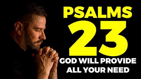 Psalm 23 Prayer For God To Supply Your Need Spiritual Warfare Youtube