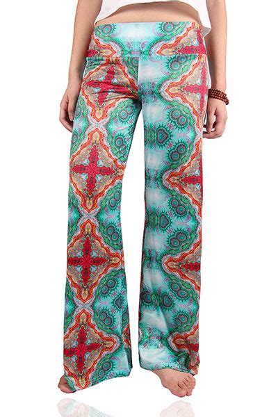 8 9 Printed Wide Leg Trousers Pants For Women Trousers Women Chic Woman