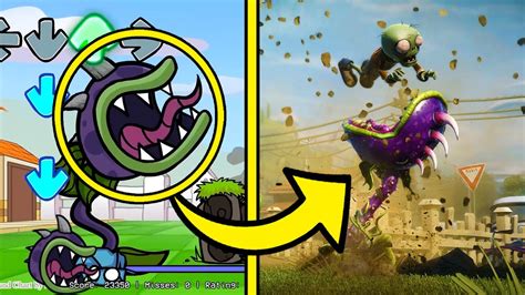 References In Fnf Vs Plants Vs Zombies Replanted Chomper Vs Rapper Youtube