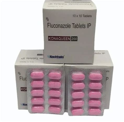 Fluconazole Tablets IP 200 Mg KONAQUEEN At Rs 212 Stripe Forcan