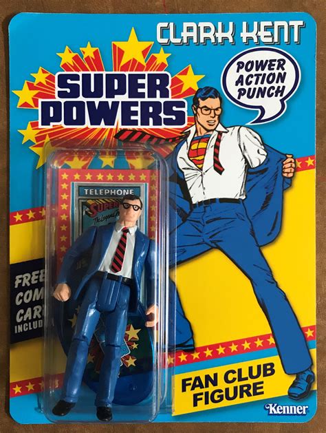 Kenner Super Powers Superman 12 Back From 1984 Custom Carded Clark Kent