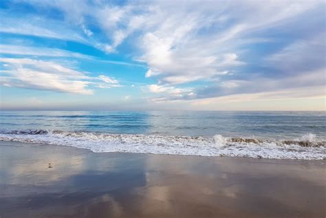 Gambar Laut Biru Langit Badan Air Lautan Gelombang Horison