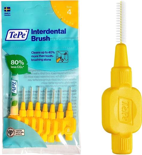 Tepe Interdental Brush Original Yellow Mm Iso Pcs Efficient