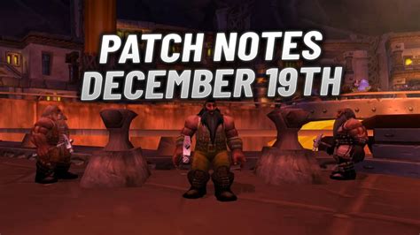 Wow Sod Patch Notes December Class Buffs Nerfs