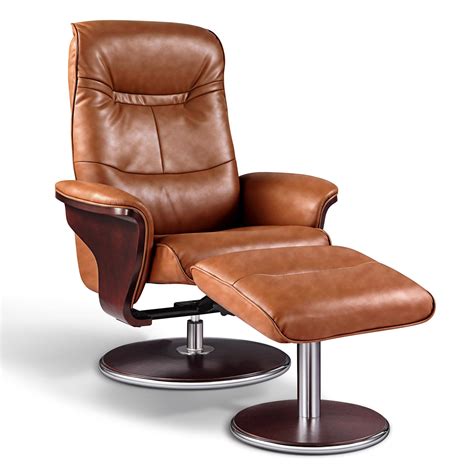 Artiva USA Milano Leather Swivel Recliner and Ottoman & Reviews | Wayfair