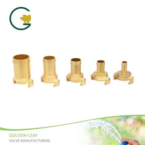 various types of brass fittings are shown in this brochure, with the ...