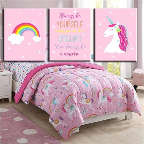 Unicorn Girls Room Decor Unicorn Wall Art Unicorn Bedroom | Etsy