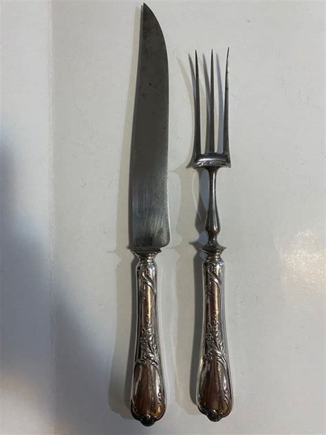 Tenedor Para Trinchar Y Cuchillo Para Asar 2 800 Plata Catawiki